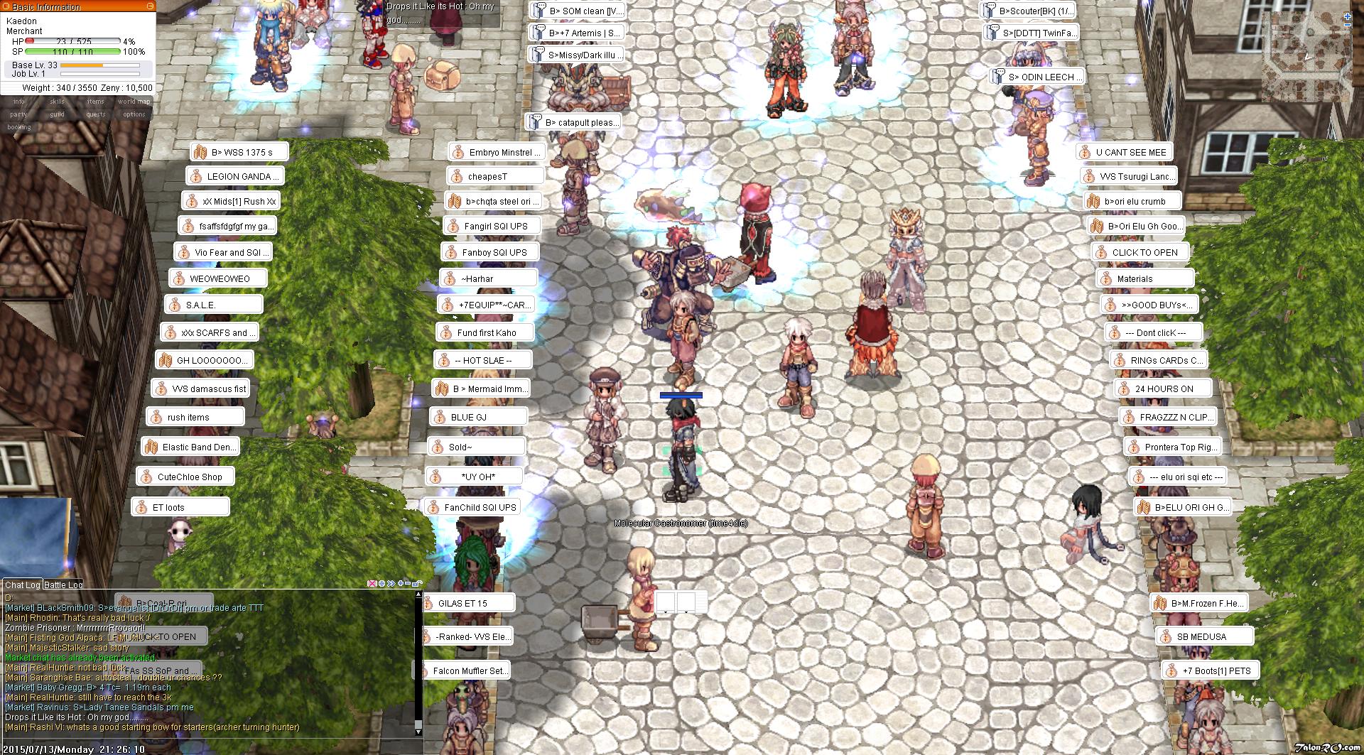 Prontera Vendors